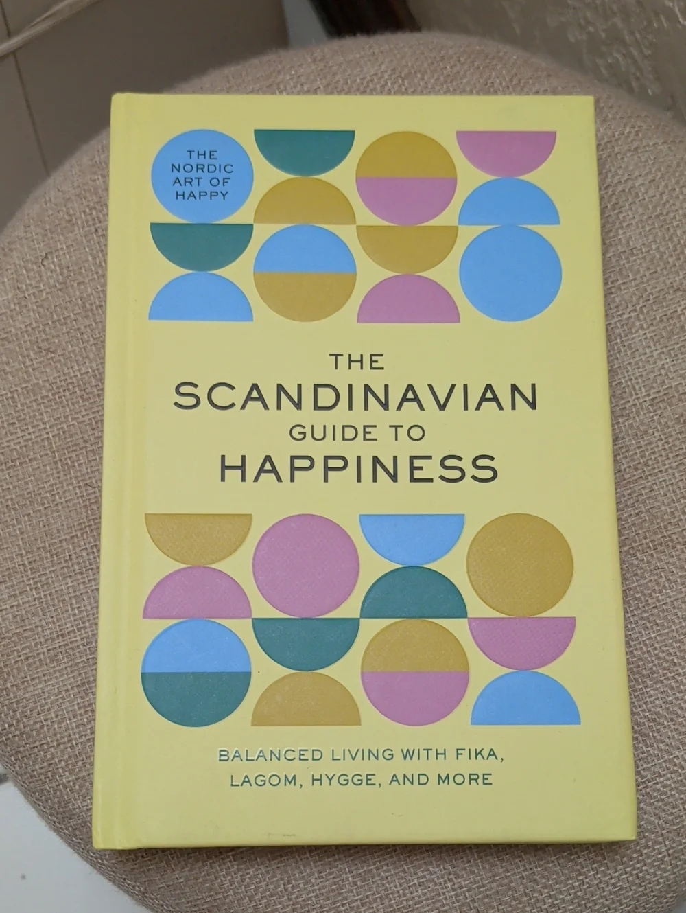 The Scandinavian Guide to Happiness — Yellow Hardcover Home Accent